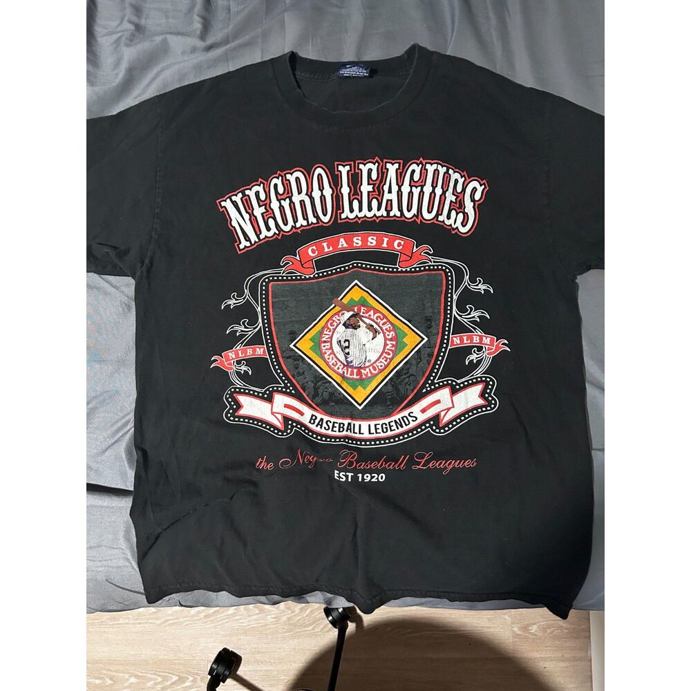 Big Boy Negro Leagues Baseball Museum T Shirt Large USA Made Double Sided